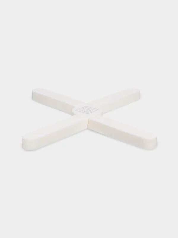 Hot plate, 21 cm, folding, silicone, Milk, Soft kitchen, image-1