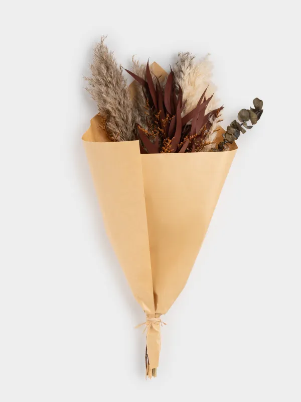 Decorative bouquet, 48 cm, dried flowers, Mixed grasses, Dried flower, image-0