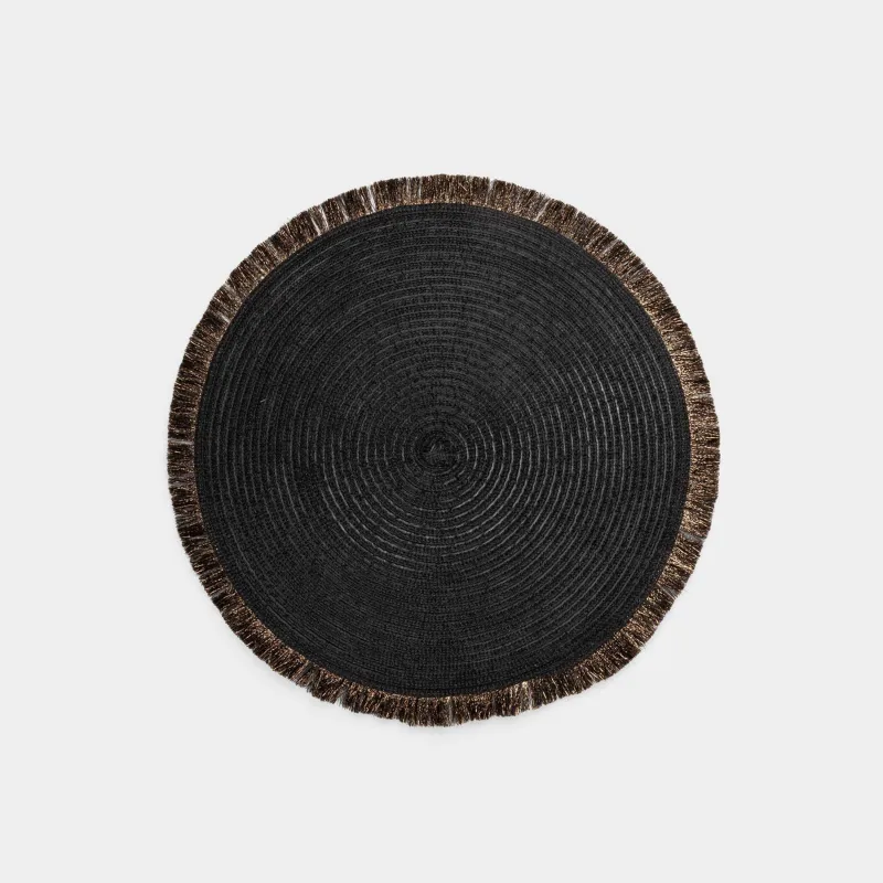 Instrument napkin, 38 cm, with fringe, polyester, round, maroon, Rotary shine