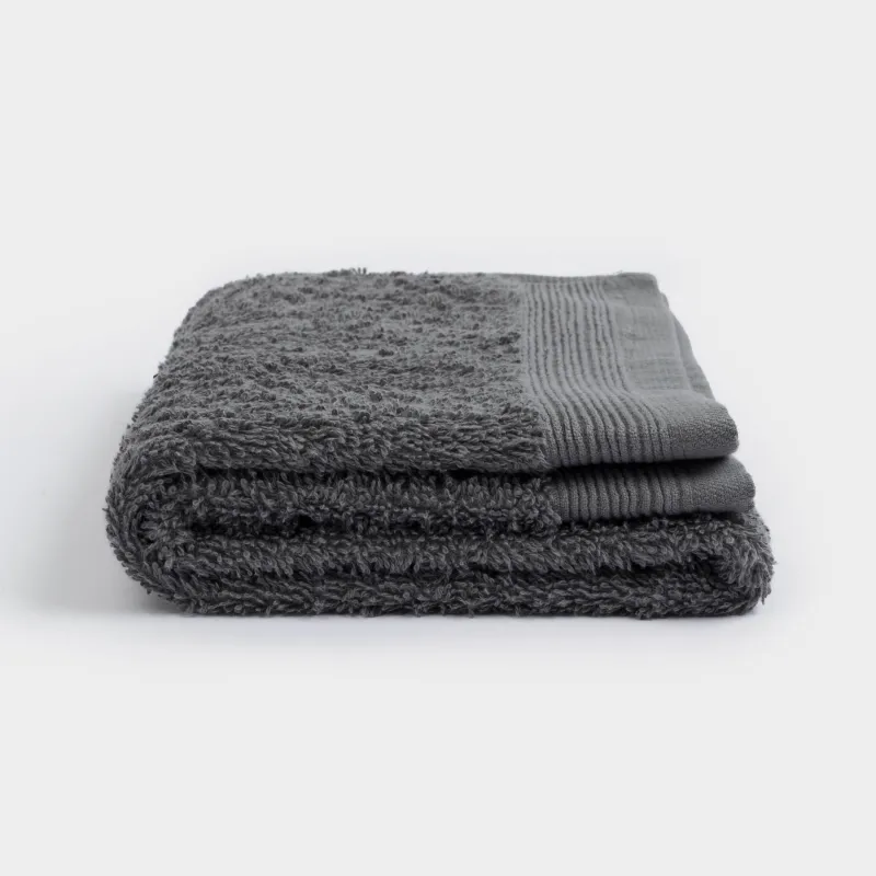 Towel, 40x60 cm, cotton, grey, Vari cotton, image-7
