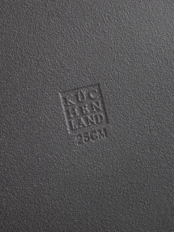 Frying Pan with base, 25 cm, cast iron/wood, round, black, Authentic, image-9