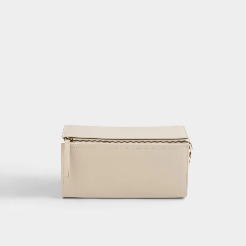 Makeup bag, 28x15 cm, polyurethane, beige, Revon