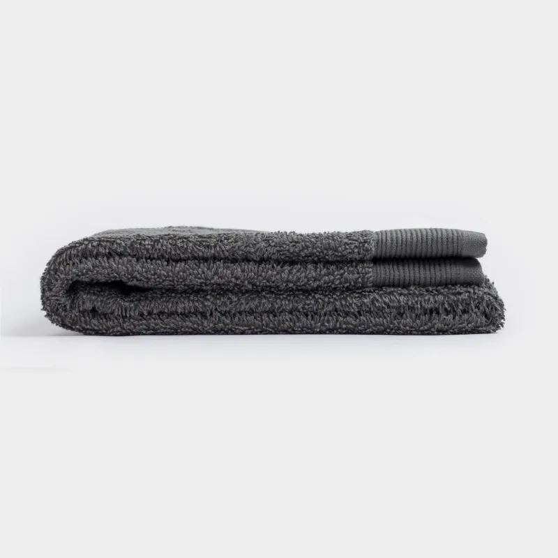 Towel, 50x90 cm, cotton, grey, Vari cotton, image-4