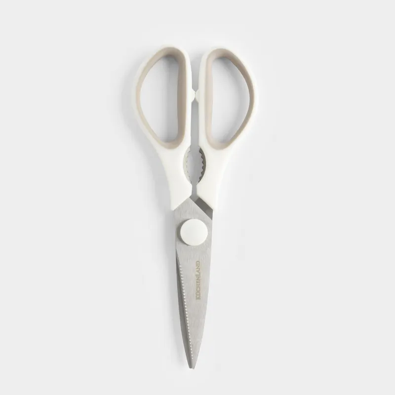 Kitchen scissors, 21 cm, steel/plastic, cream, Soft Kitchen