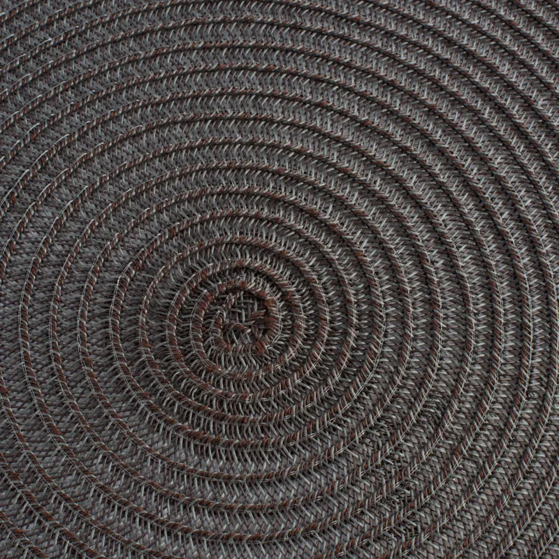 Placemat, 38 cm, polypropylene/PET, Round, Graphite, Basic, image-4