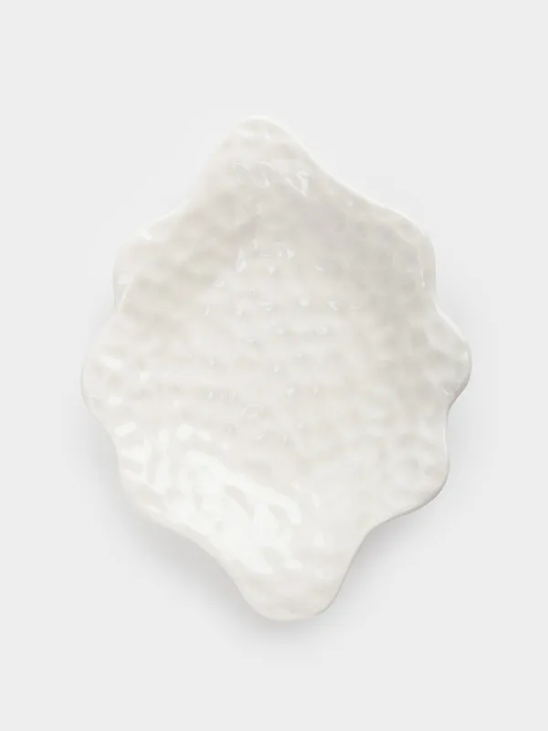 Tea pair, 1 person, 2 itemsr, 350 ml, porcelain P, white, Crumpled effect, Crumple, image-3