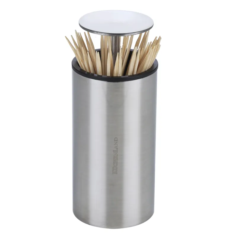 Toothpick container, 10 cm, steel, Classic, image-1