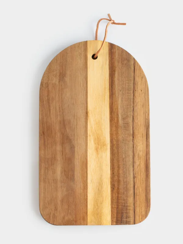 Cutting board, 30x18 cm, wood, Noble tree, image-4