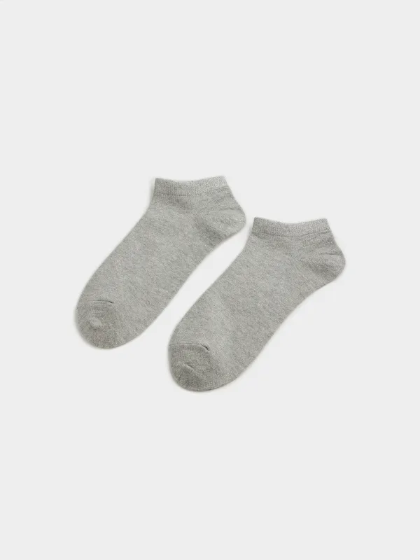 Women's socks, size 36-38, cotton / polyester, graphite, Glint, image-0