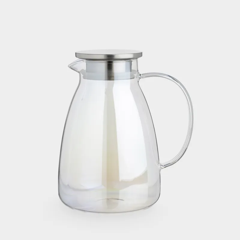 Jug, 2 l, with filter lid, glass B, mother-of-pearl, Radiant