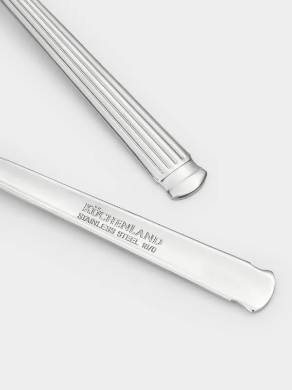 Tea spoon, 2 pcs, steel, Strips, Manresa, image-1