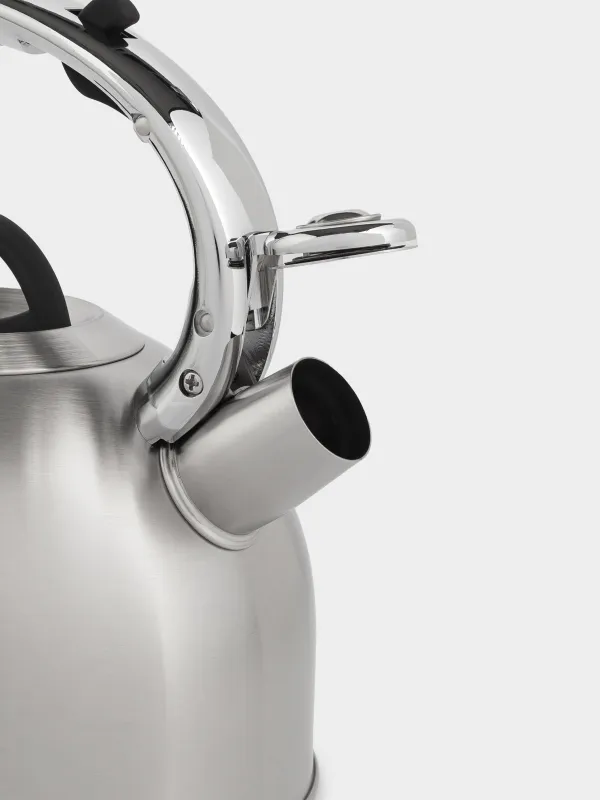 Teapot, 2.8 L, with whistle, steel, brushed, Whistle, image-4