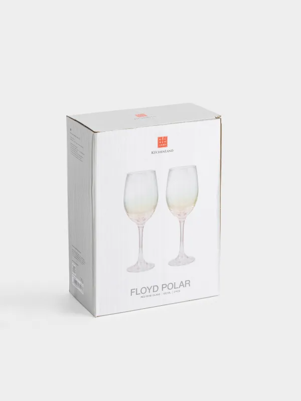 Red wine glass, 420 ml, 2 pcs, glass, mother of pearl, Floyd polar, image-5