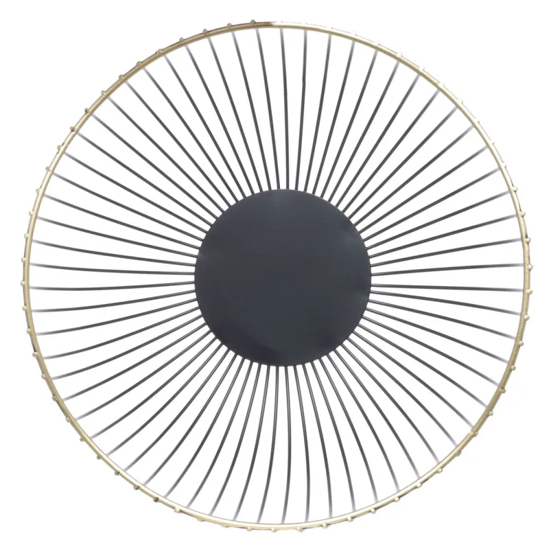 Fruit basket, 26 cm, metal, black, Wavy edge, Twist black, image-1