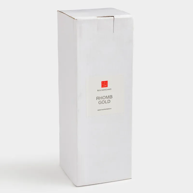 Drinking goblet glass, 170 ml, glass R, with golden edging, Rhomb gold, image-5