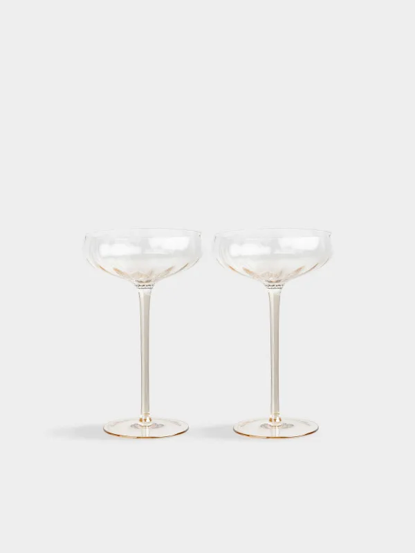 Drinking glass, 220 ml, 2 pcs, glass, beige, Filo R color, image-0
