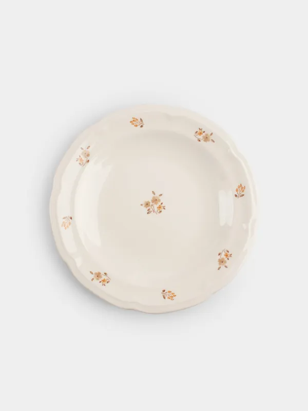 Dinner set, 6 persons, 18 items, porcelain N, white, Vintage flowers, La flore, image-4