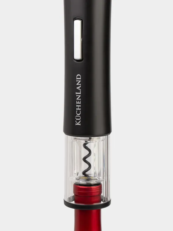 Drink set, 4 items, with vacuum stopper, plastic / steel, LED W, Black, Bar, image-6