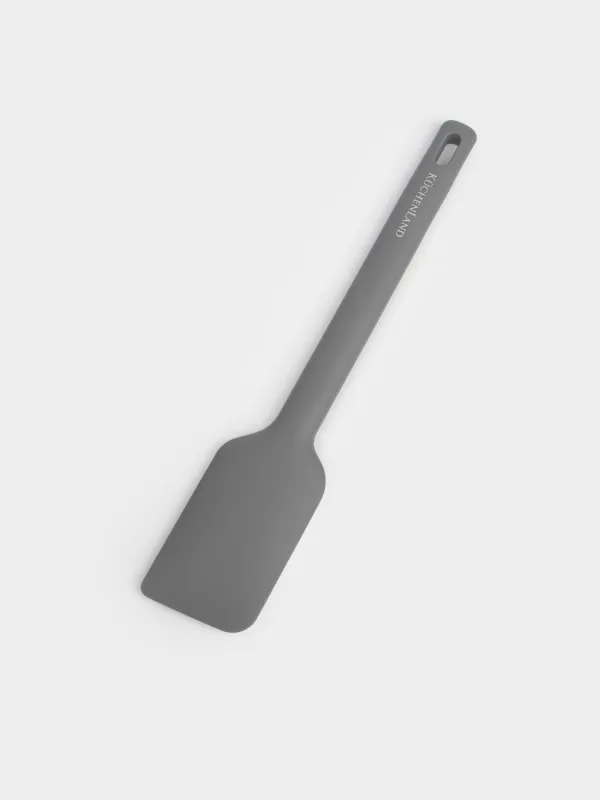 Spatula, 28 cm, silicone, grey, Grey steel, image-1
