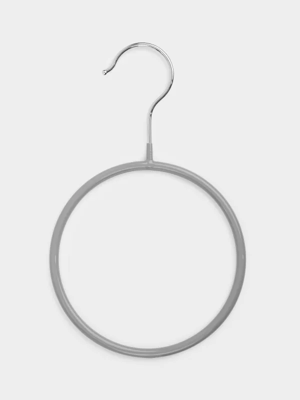 Scarf/shawl hanger, 14x23 cm, 2 pcs, coated metal, Grey, Colorful house, image-2