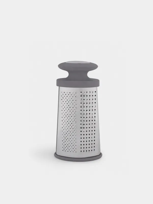 Grater, 23 cm, two-sided, steel / plastic, grey, Thin, image-4