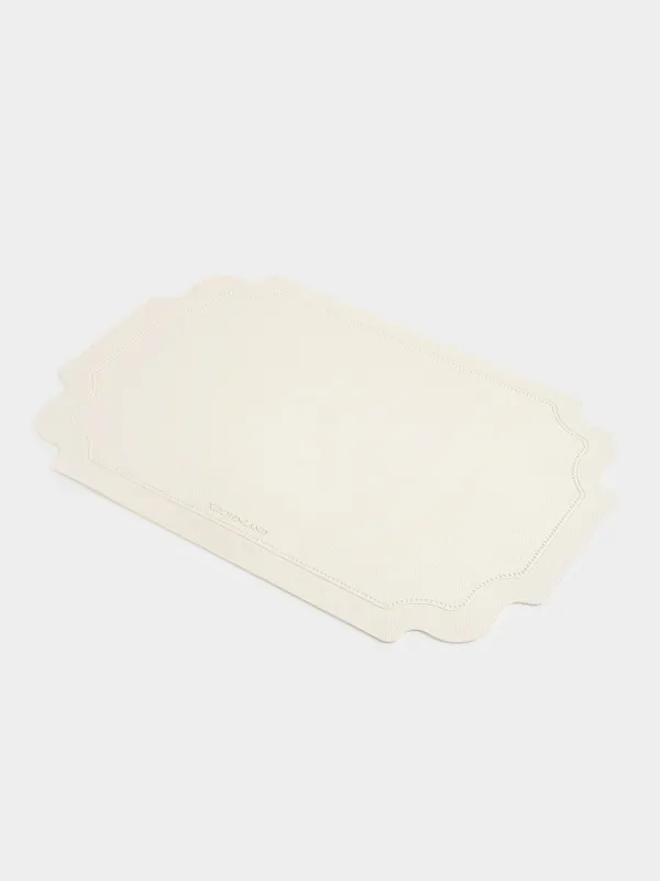 Placemat, 30x45 cm, PVC, curly, beige, Vintage, Rock vintage, image-2