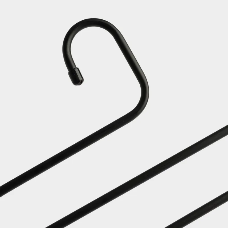 Pant/skirt hanger, 36 cm, 5 levels, Metal coated, Black, Colorful house, image-1