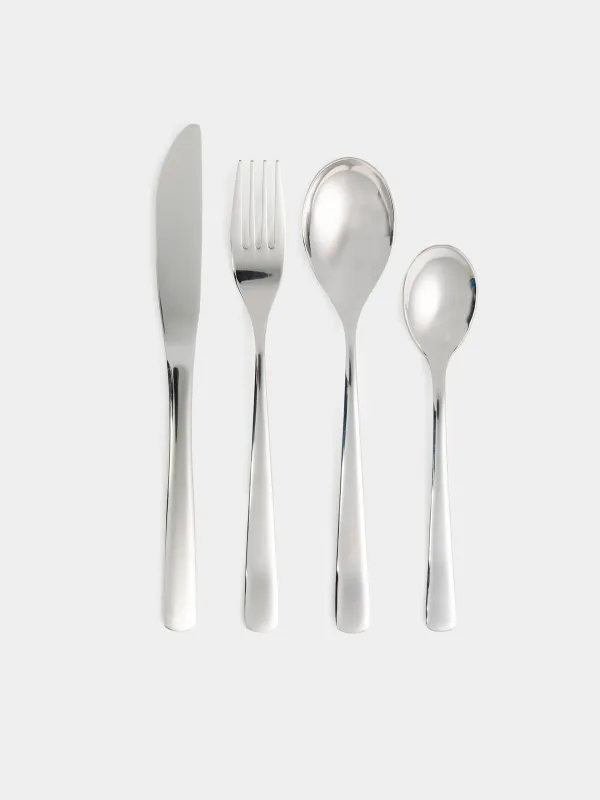 Cutlery, 6 persons, 24 items, steel, Munchen, image-0