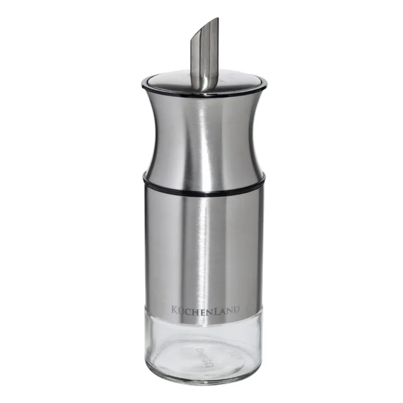 Sugar bowl dispenser, 17 cm, 120 ml, glass / steel, Classic