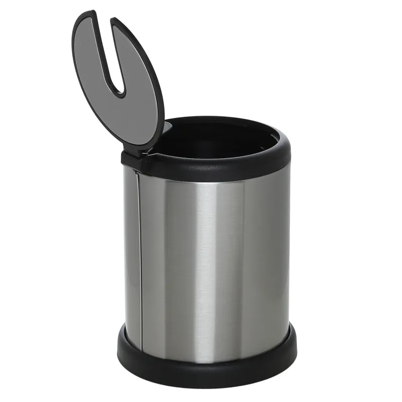 Toilet brush, 39 cm, with automatic stand, rubber / steel, Antei, image-3