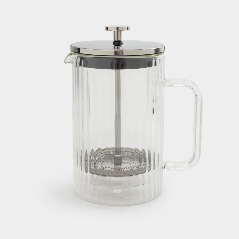 French press, 800 ml, glass B, Air ribby