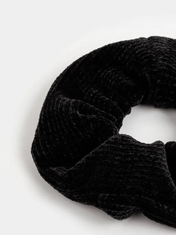 Hair bands, 4 cm, velvet, black, Hair velvet, image-1