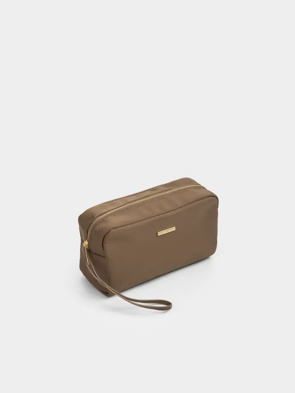 Makeup bag, 23x13 cm, polyester, brown, Mantle, image-1