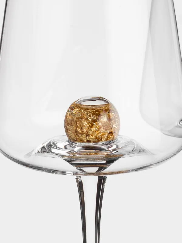 Drinking glass, 350 ml, 2 pcs, Crystal glass, Amber ball, Sorento, image-7