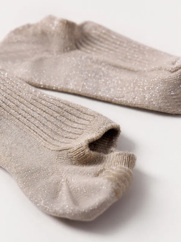 Women's track socks, size 36-38, cotton / nylon, sand, Glint, image-2