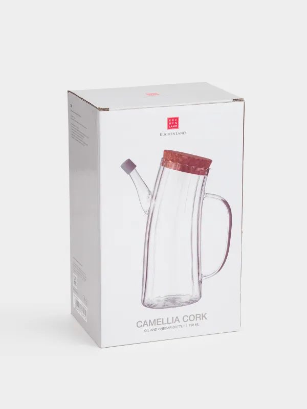 Oil or vinegar container, 750 ml, with lid, glass B, Camellia, image-6