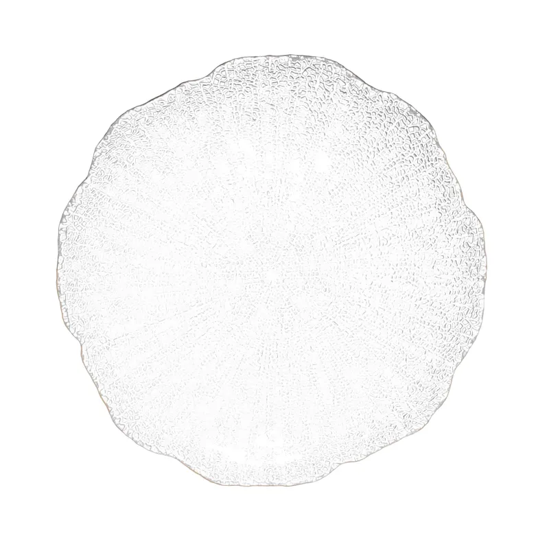 Snack plate, 21 cm, glass, with golden edging, Berg