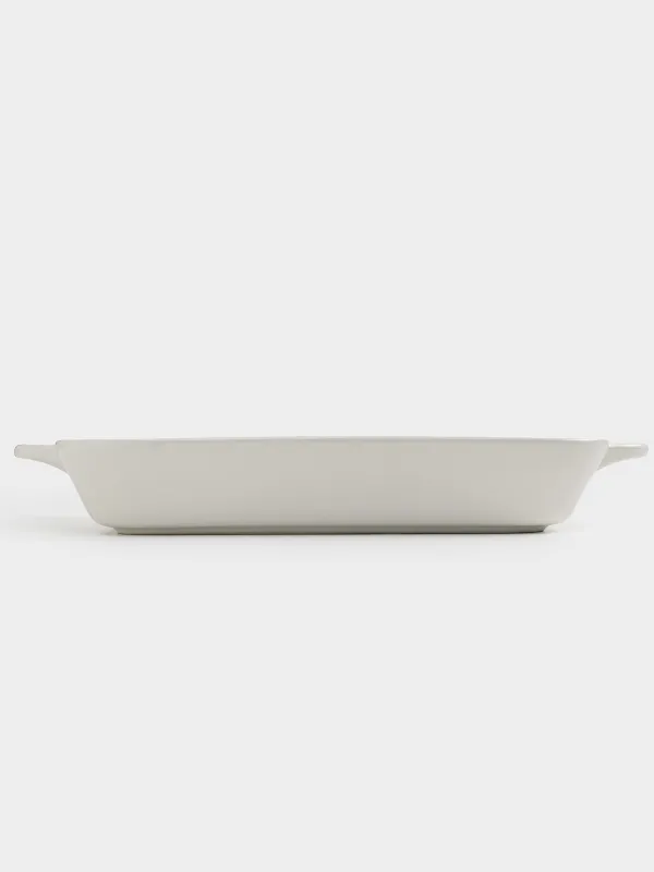 Baking dish, 34x24 cm, ceramic, rectangular, milk, Cakes ivory, image-7