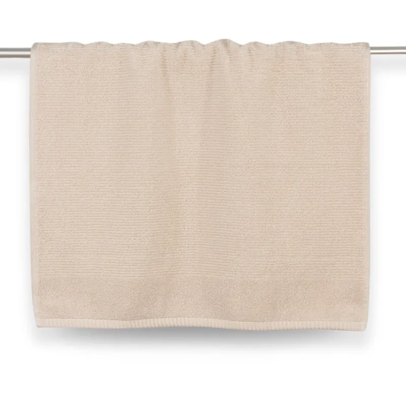Towel, 50x90 cm, cotton, beige, Terry cotton, image-1