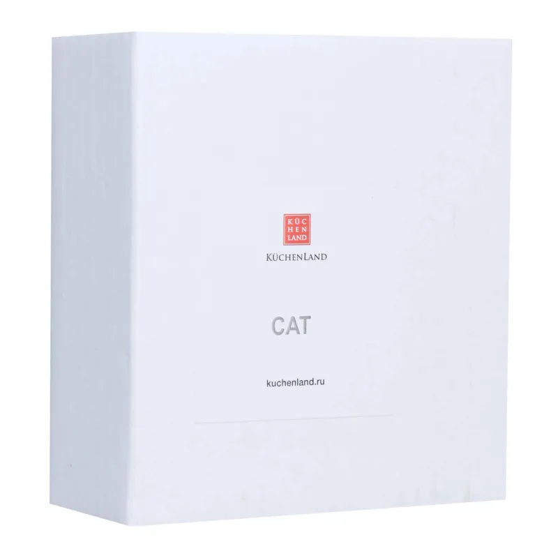 Jewelry holder, 9 cm, Polyresin, Silver, Cat with bow, Cat, image-2