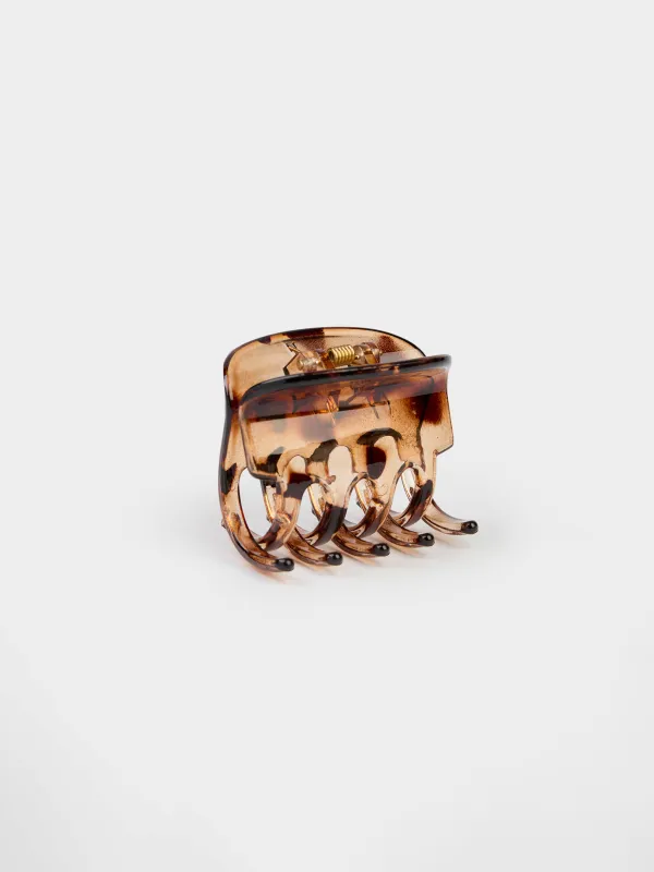 Hair clip, 7 cm, plastic, black, Crab, Glam, image-1