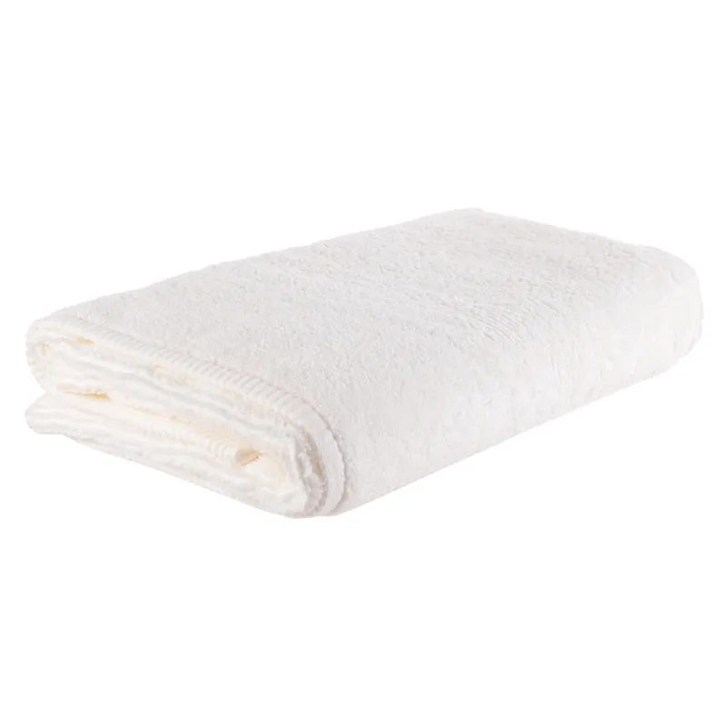 Towel, 70x140 cm, cotton, white, Terry cotton, image-2
