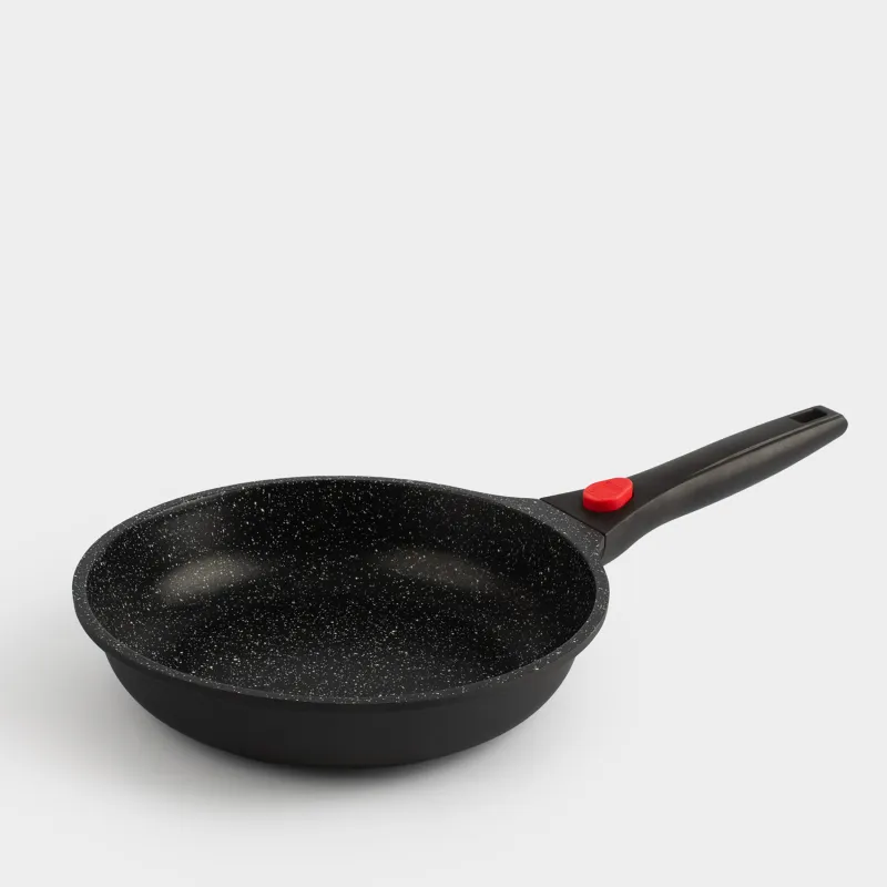 Frying pan, 24 cm, removable handle, coated, aluminum, Solution Red 2