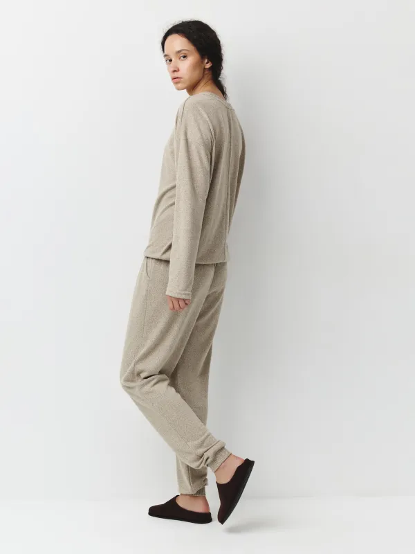 Women's suit, size XS, with trousers, polyester/spandex, beige, Bertha, image-3