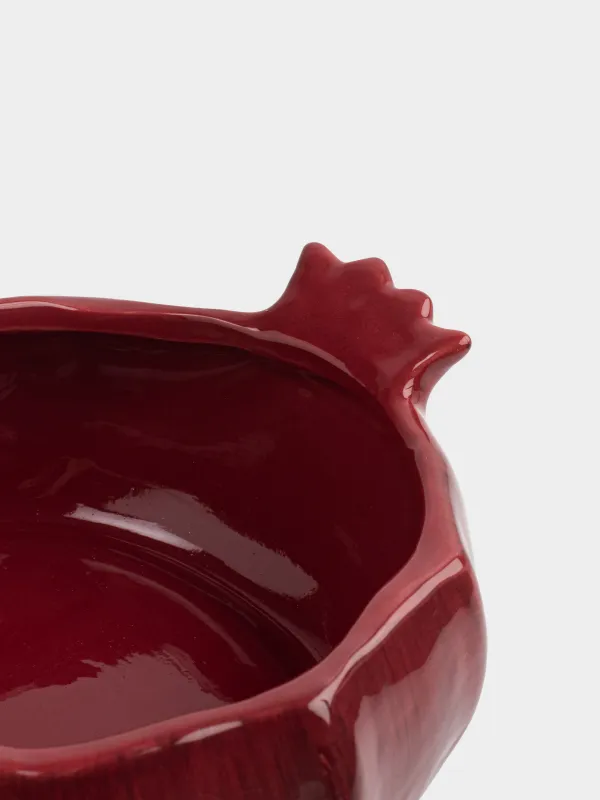 Bowl, 14x6 cm, ceramic, milky burgundy, Pomegranate, Pomegranate, image-2