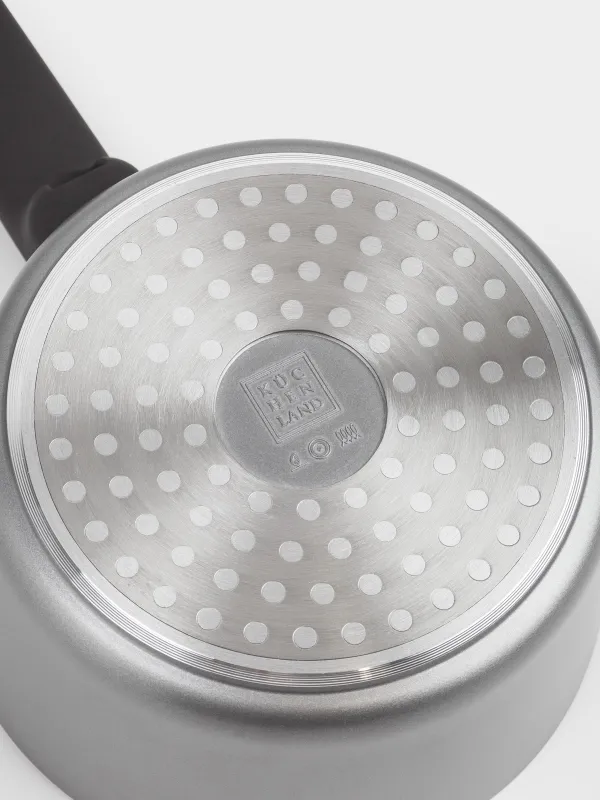 Saucepan, 16 cm, 1.5 l, with lid, coated, aluminum, grey-black, Mintali, image-5