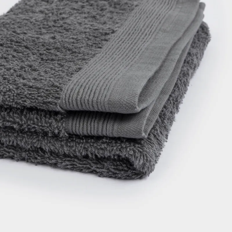 Towel, 40x60 cm, cotton, grey, Vari cotton, image-8