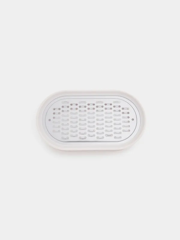 Grater, 14x8 cm, with container, steel/plastic, Dairy, Soft kitchen, image-5