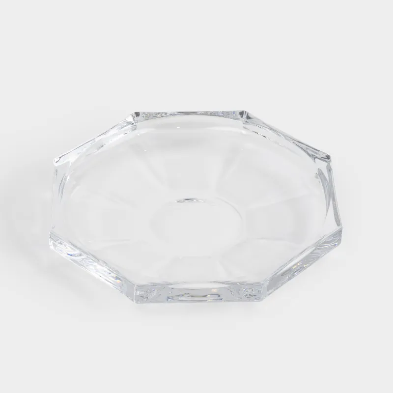 Dish, 18x3 cm, glass, Edges, Terlano