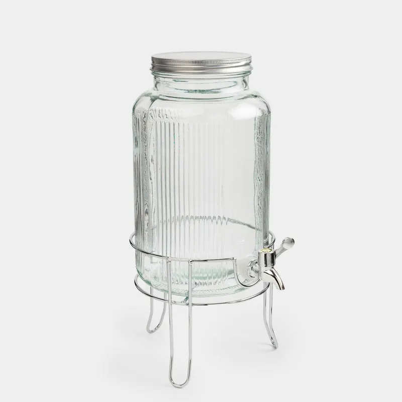Beverage dispenser, 5,8 l, glass R / metal, Argos